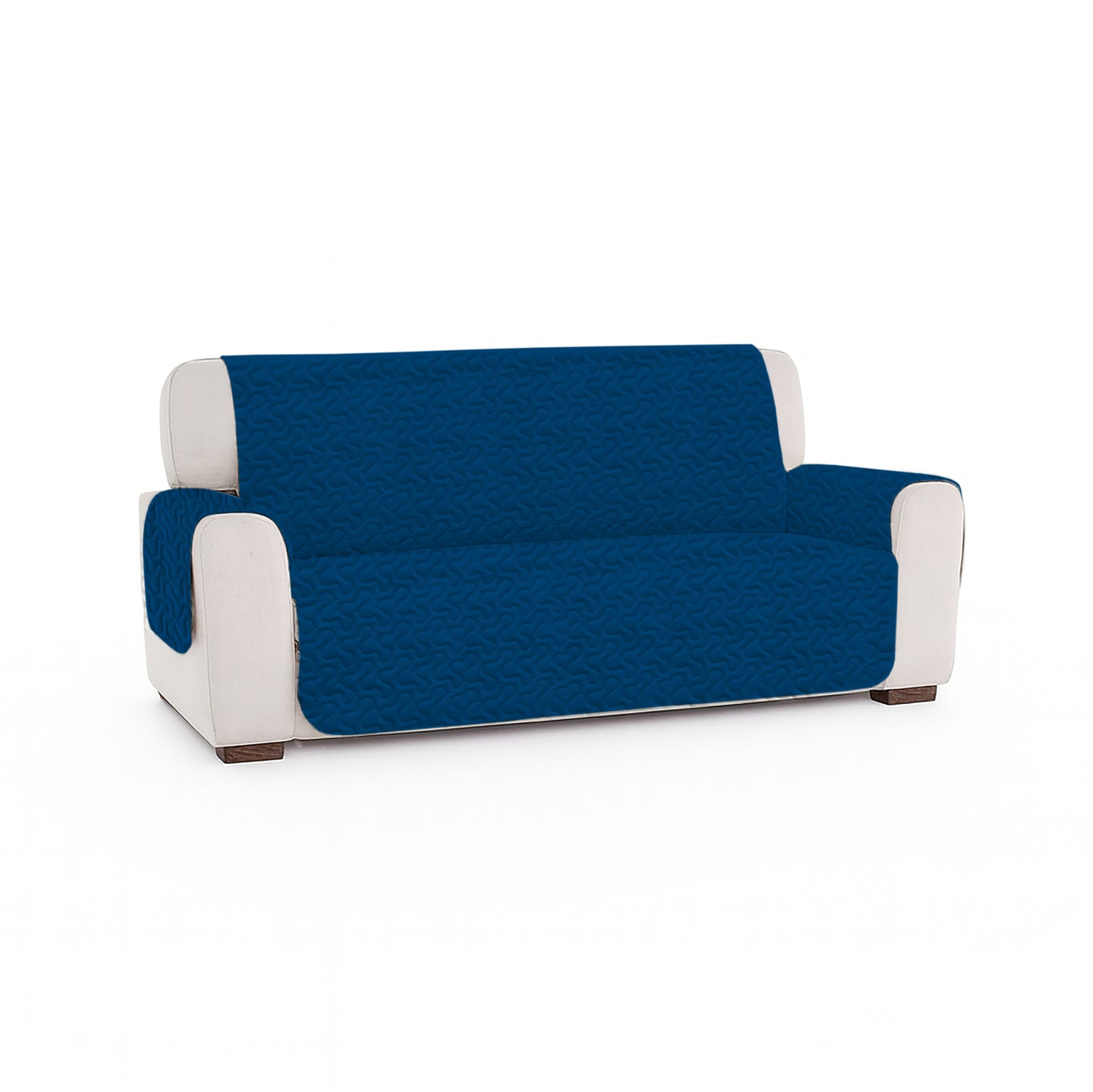 Cuvertură matlasată canapea 3 locuri două fețe - ROYAL BLUE
