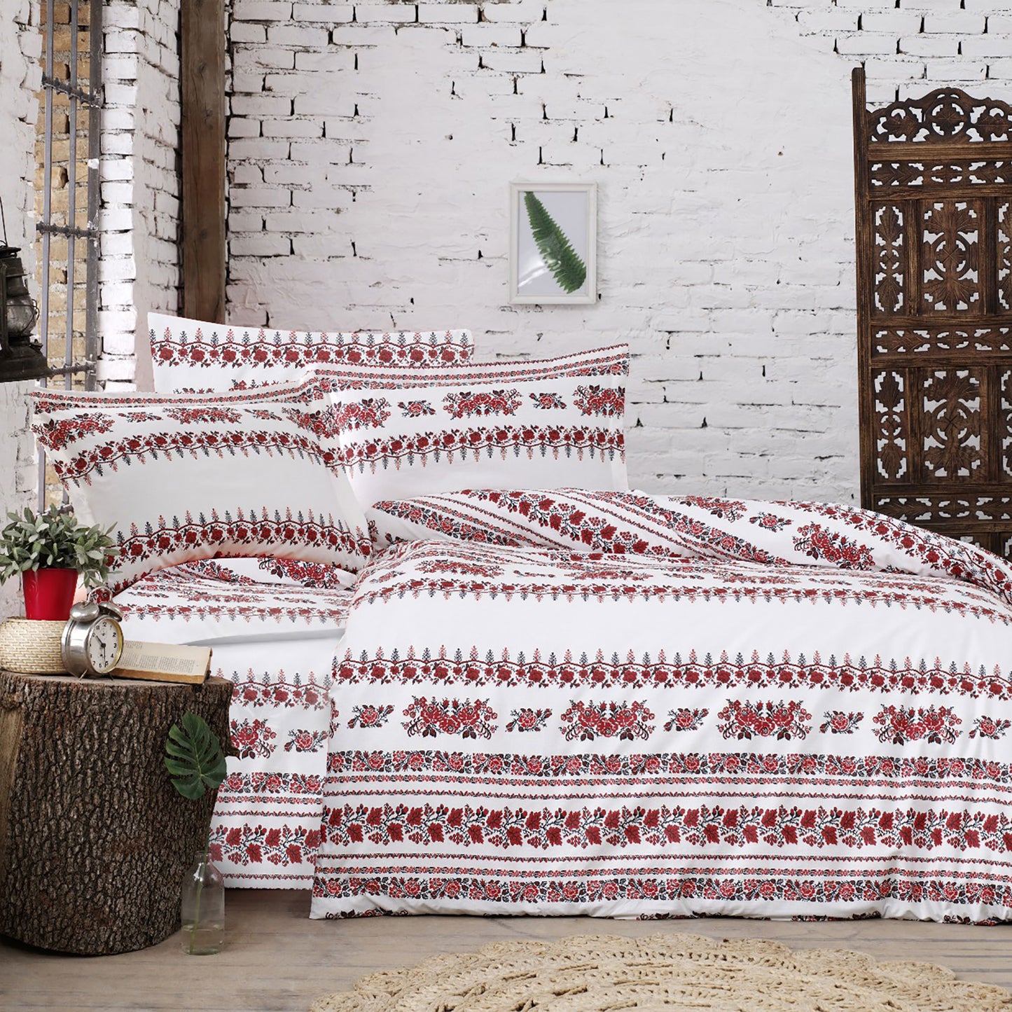 Lenjerie de pat 100% BUMBAC king size (ARHAIC2)