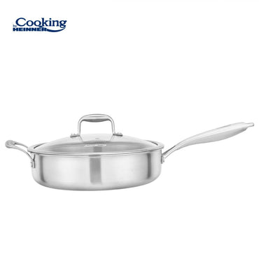 TIGAIE ADANCA INOX+CAPAC STICLA 28X7.5CM, ATOMIC3, COOKING BY HEINNER