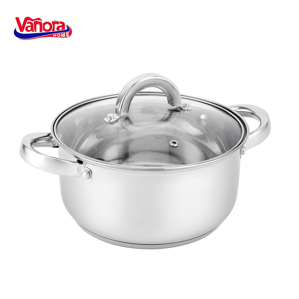 CRATITA INOX+CAPAC 22x10.5CM,3.9L, IRENE, VANORA HOME