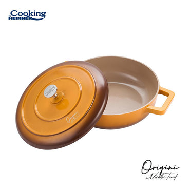 CRATITA ALUMINIU TURNAT + CAPAC 26x8 CM, 3.4L, NICOLAI TAND, ORIGINI, COOKING BY HEINNER