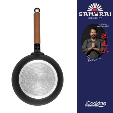 TIGAIE WOK + CAPAC 24X7.5 CM, RIKITO WATANABE, SAMURAI GOURMET, COOKING BY HEINNER