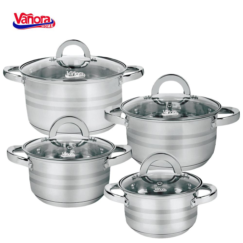 SET GATIT DIN INOX 8 PIESE, MEDINA, VANORA HOME