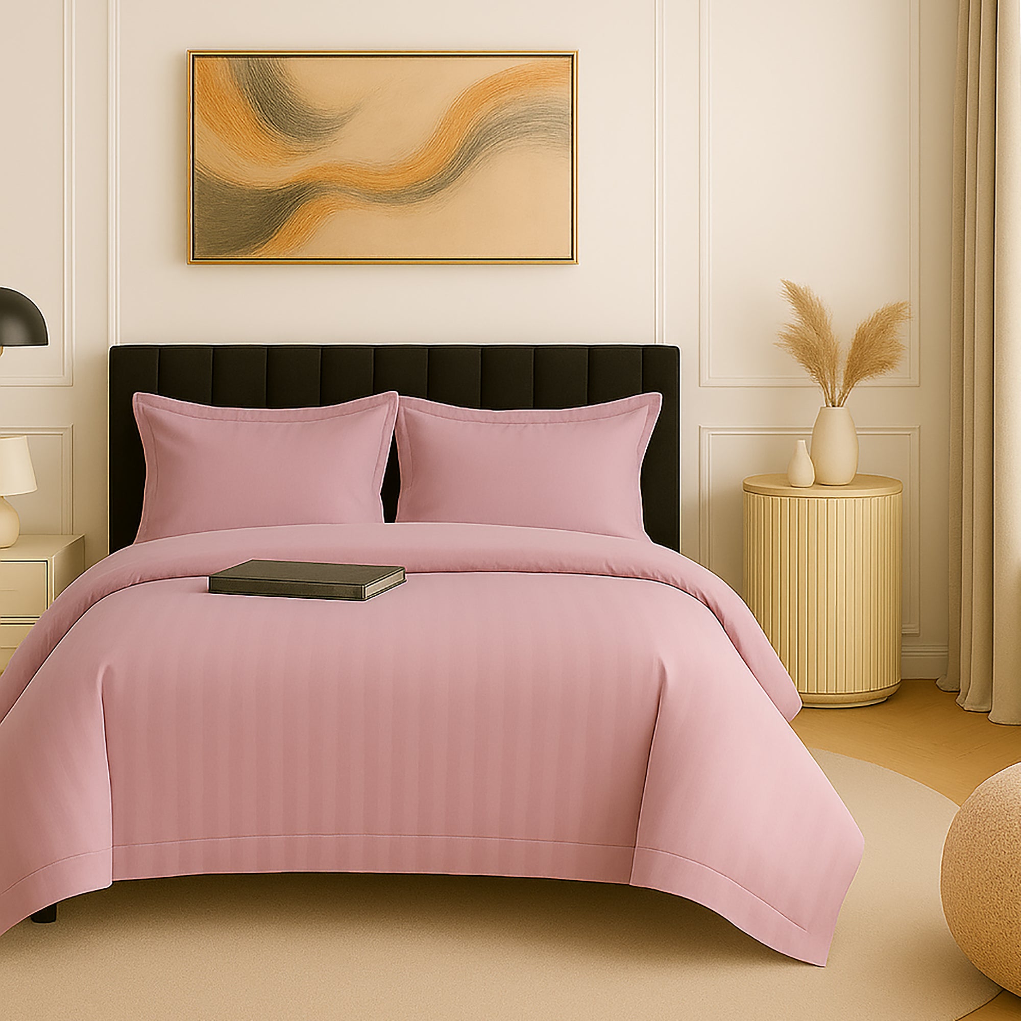 Lenjerie de pat damasc policoton XXL (ROZ-MOV)