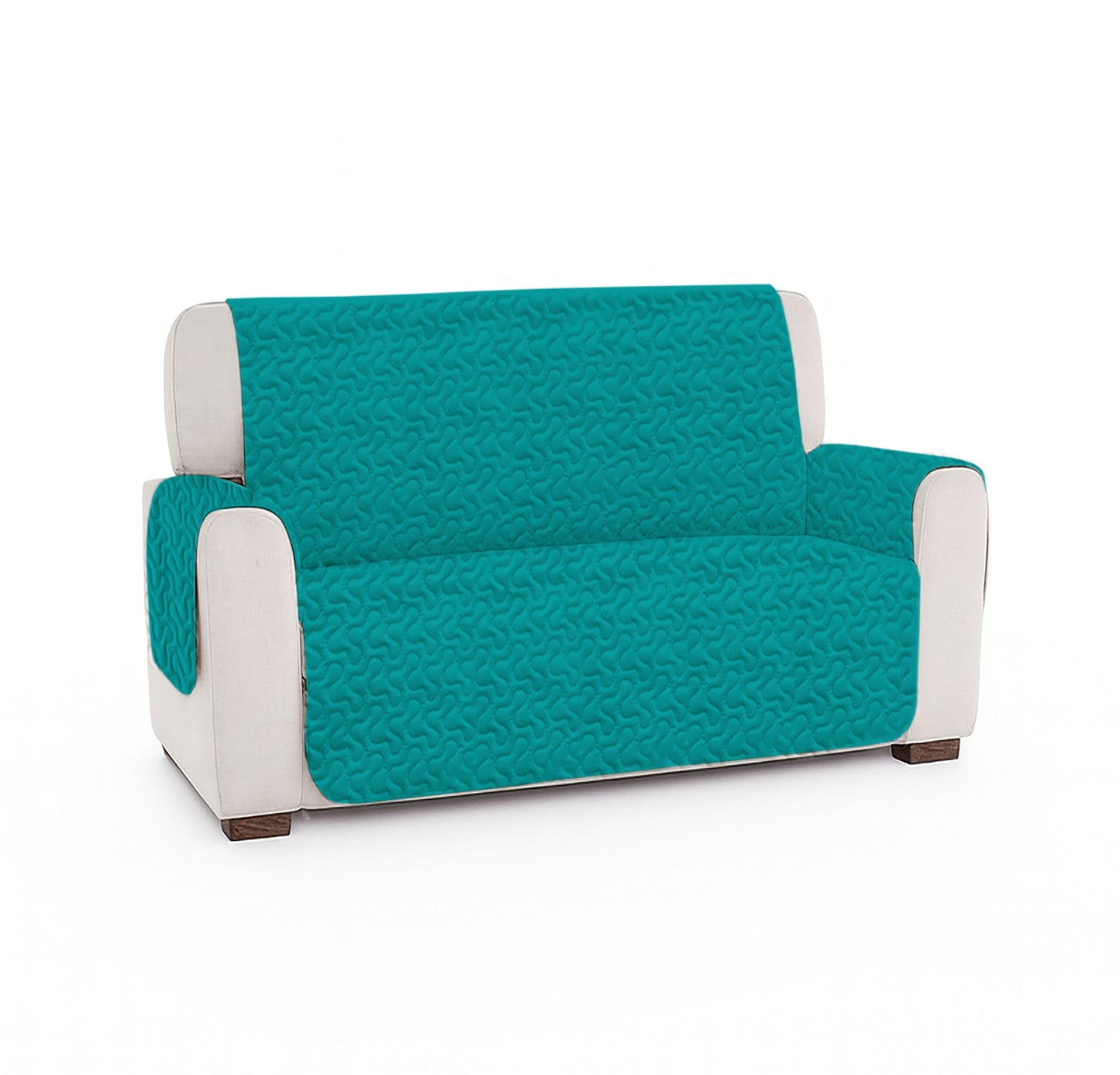 Cuvertura matlasata canapea 2 locuri doua fețe - LIGHT AQUA