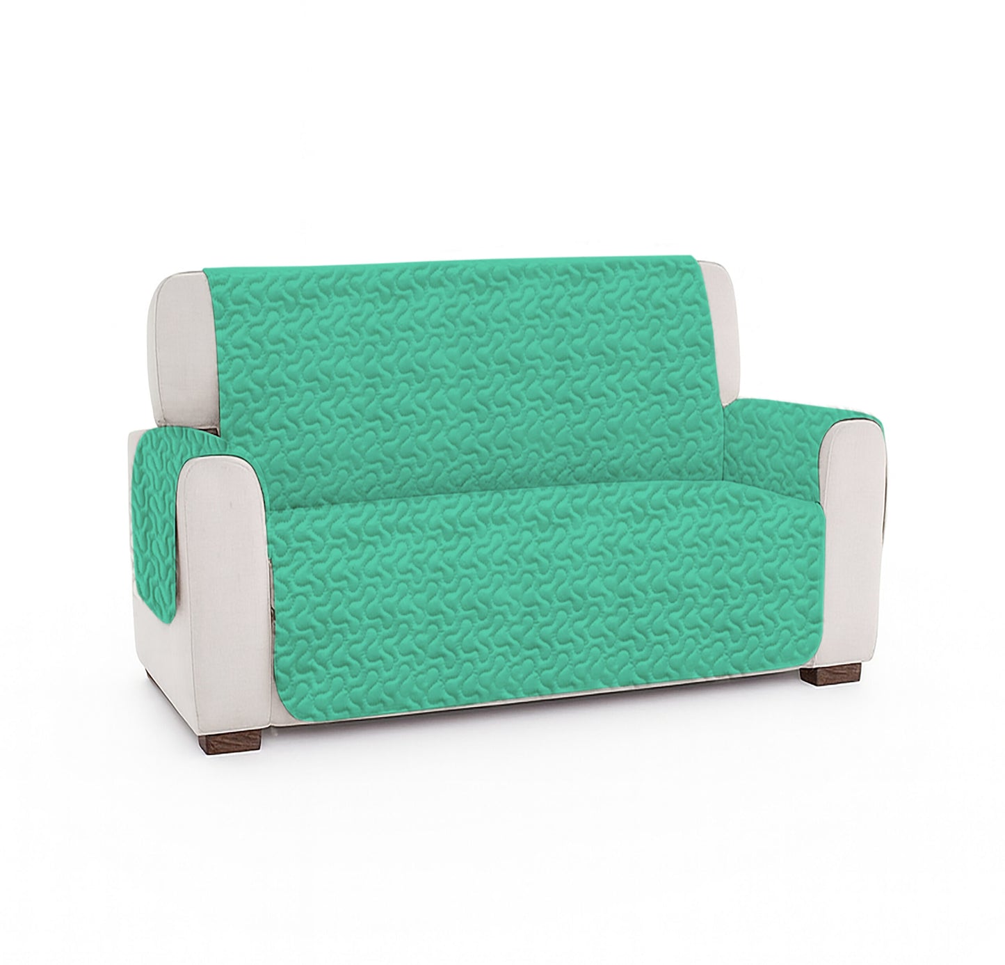 Cuvertura matlasata canapea 2 locuri doua fețe - MINT GREEN