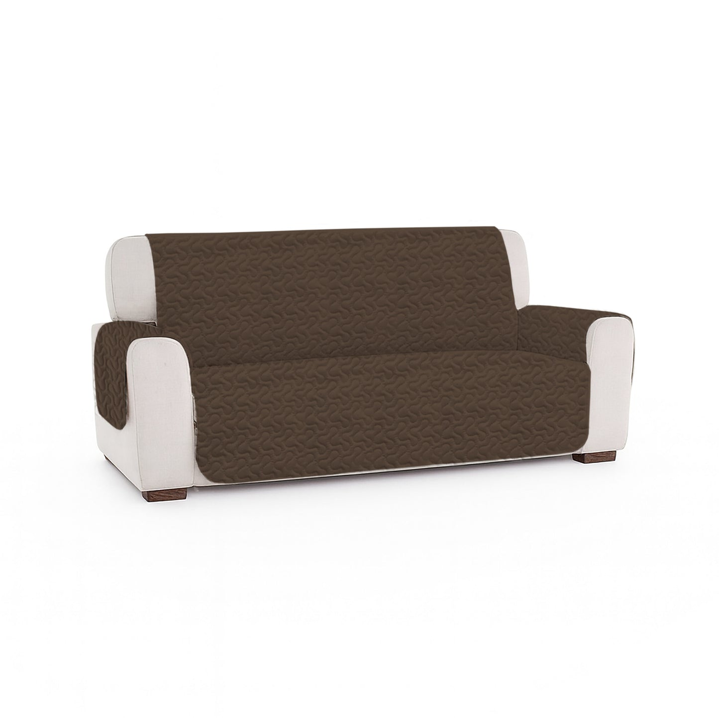 Cuvertură matlasată canapea 3 locuri două fețe - DARK BROWNISH PURPLE