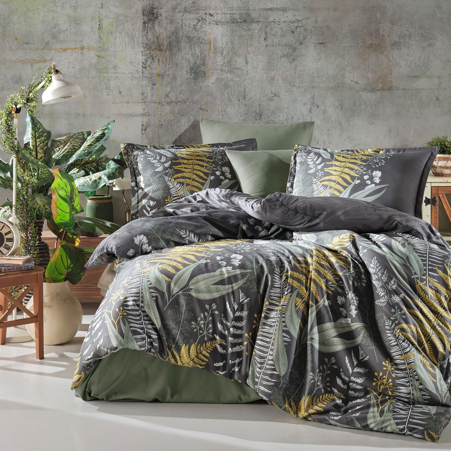 Lenjerie de pat satin Clasy king size (BOTANICA)