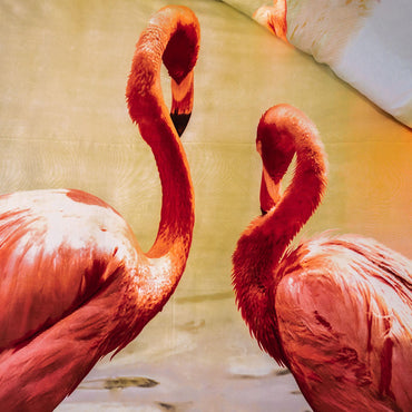 Lenjerie de pat digital print 3D (FLAMINGO V9)