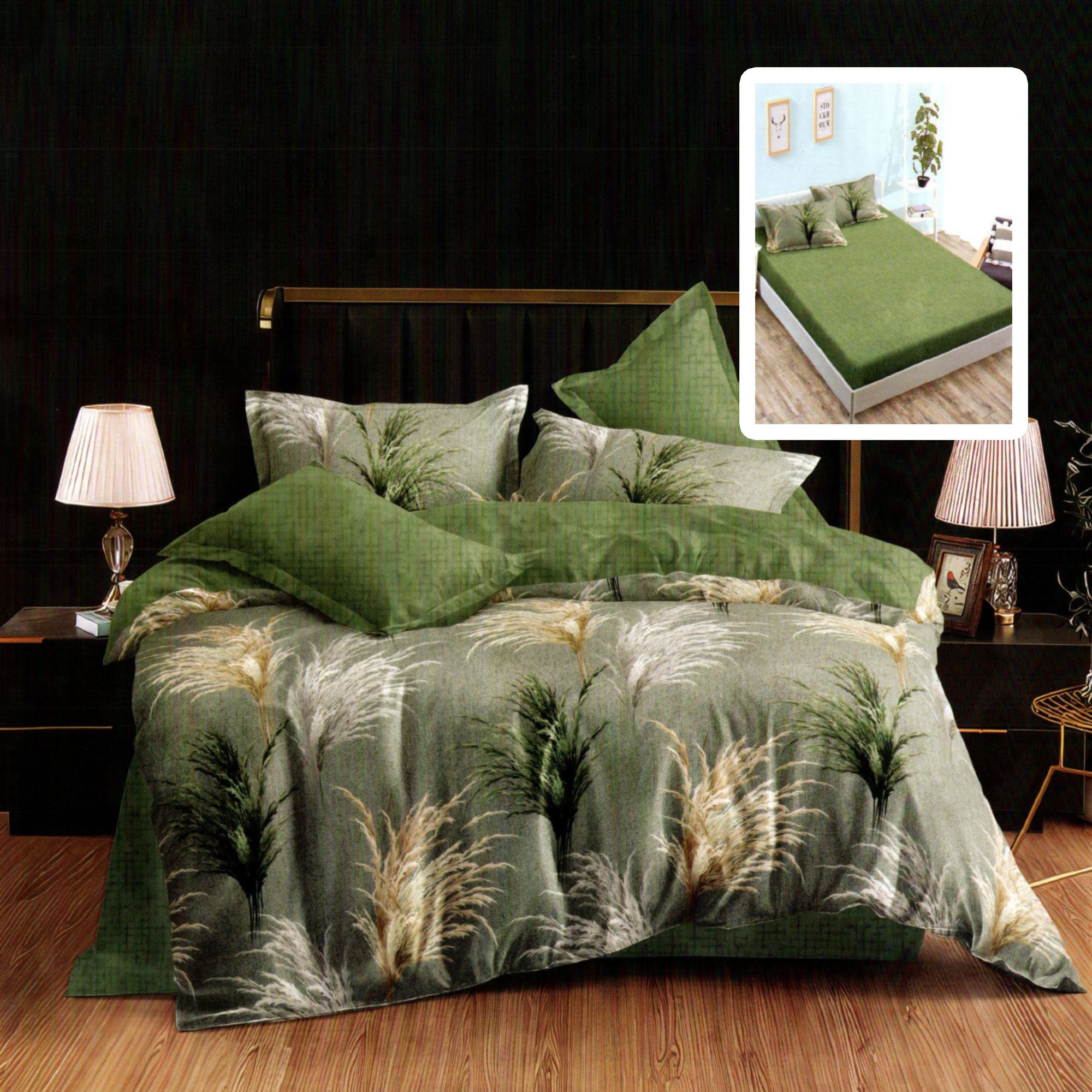 LENJERIE FINET 6 PIESE CU HUSĂ - 160x200 ȘI 180x200 (ISABELLA-VH)