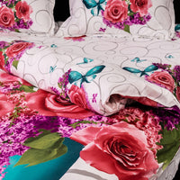 Lenjerie de pat digital print 3D (LILIAC FLOWERS)