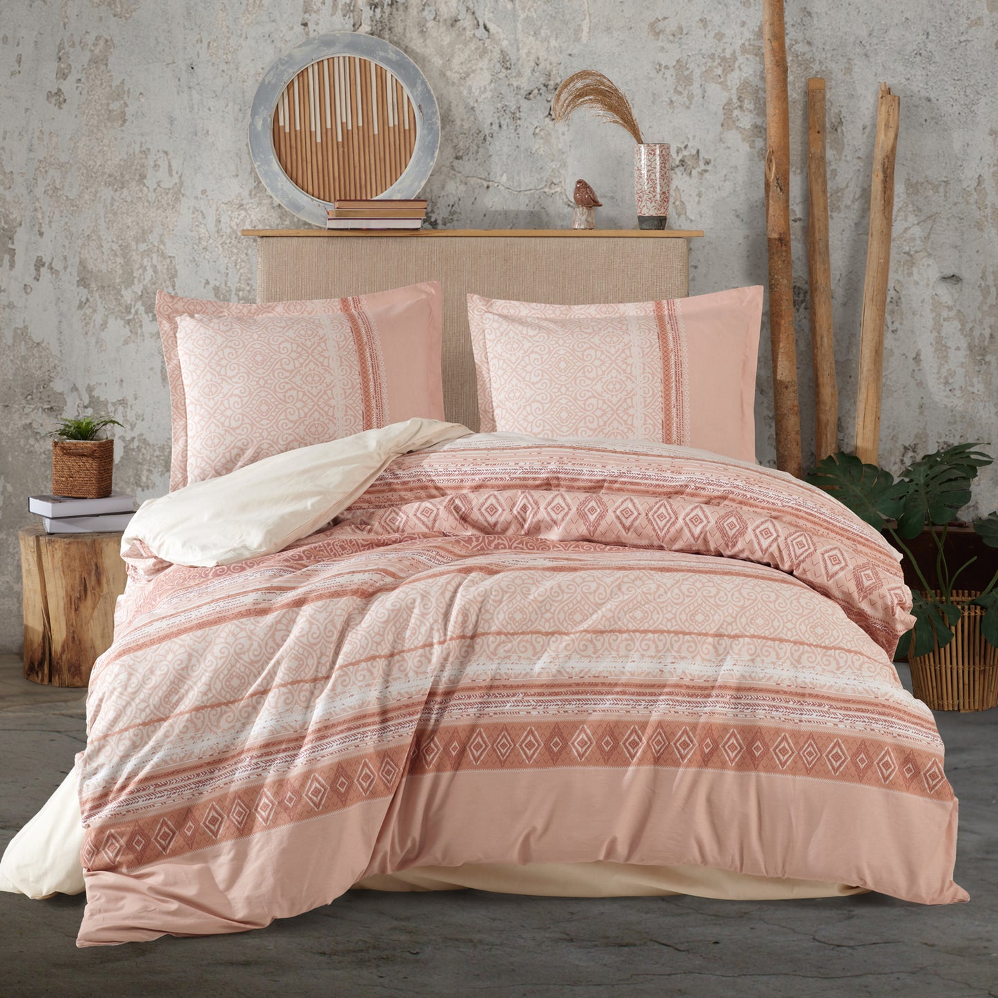 Lenjerie de pat ranforce Clasy king size (LATRINA)