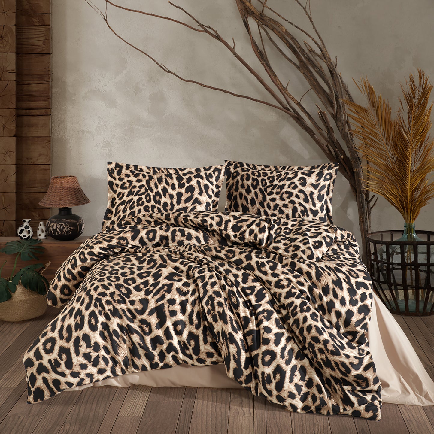 Lenjerie de pat ranforce Clasy king size (LEO)