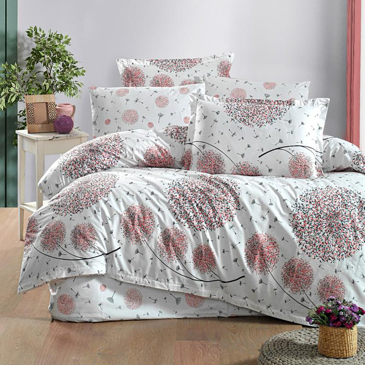 Lenjerie de pat ranforce Clasy king size (RNF_16)
