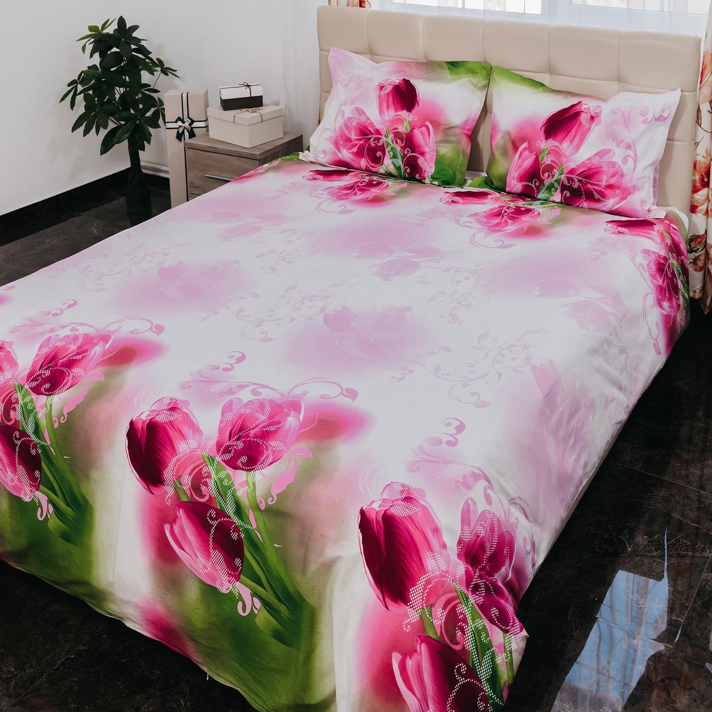 Lenjerie de pat ranforce Clasy king size (RNF_6)