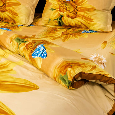 Lenjerie de pat digital print 3D (SUN FLOWER)