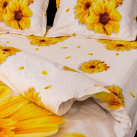 Lenjerie de pat digital print 3D (YELLOW FLOWER)