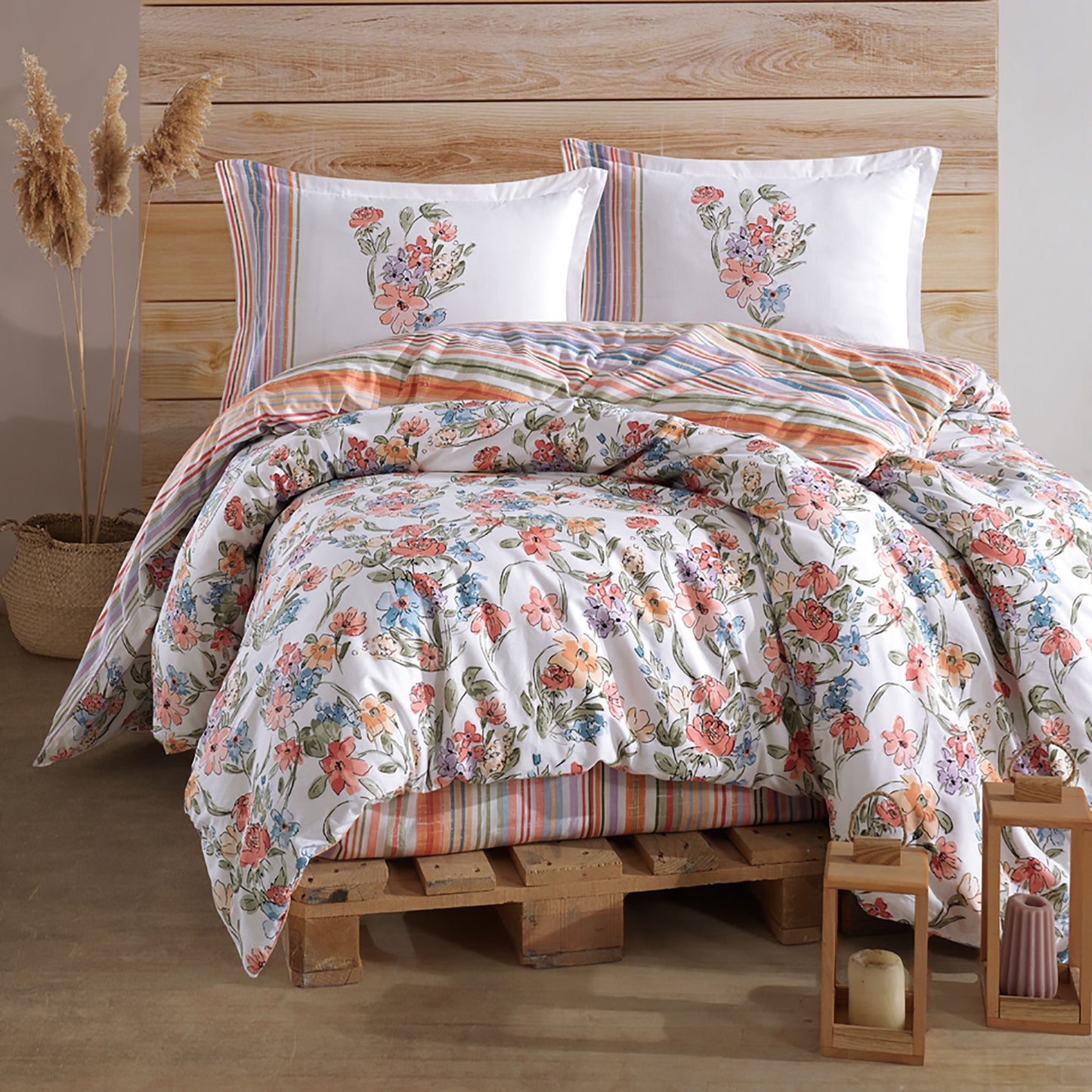 Lenjerie de pat ranforce Clasy king size (ZEMI)