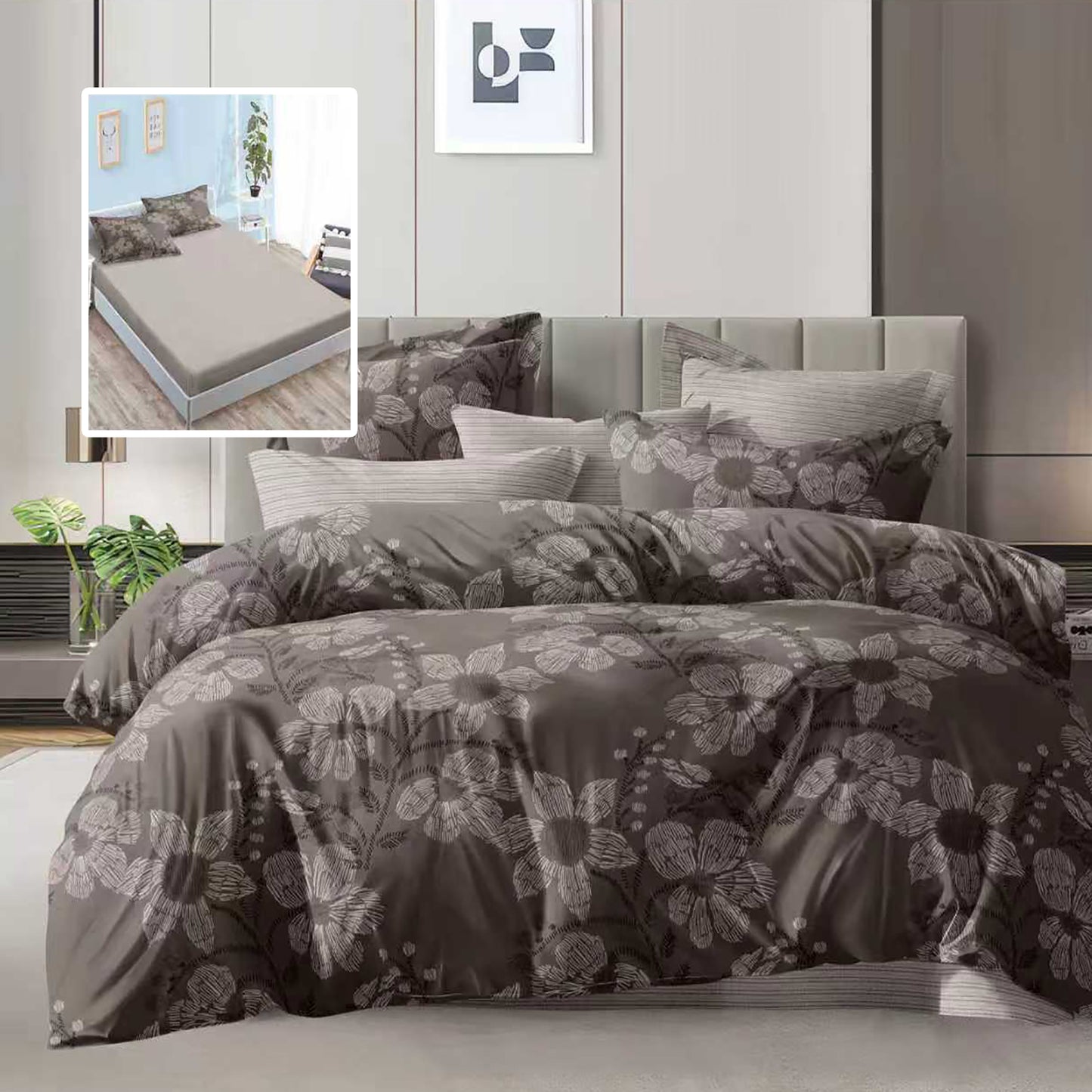 Lenjerie de pat Economy 6 piese cu husă (ECNH32)