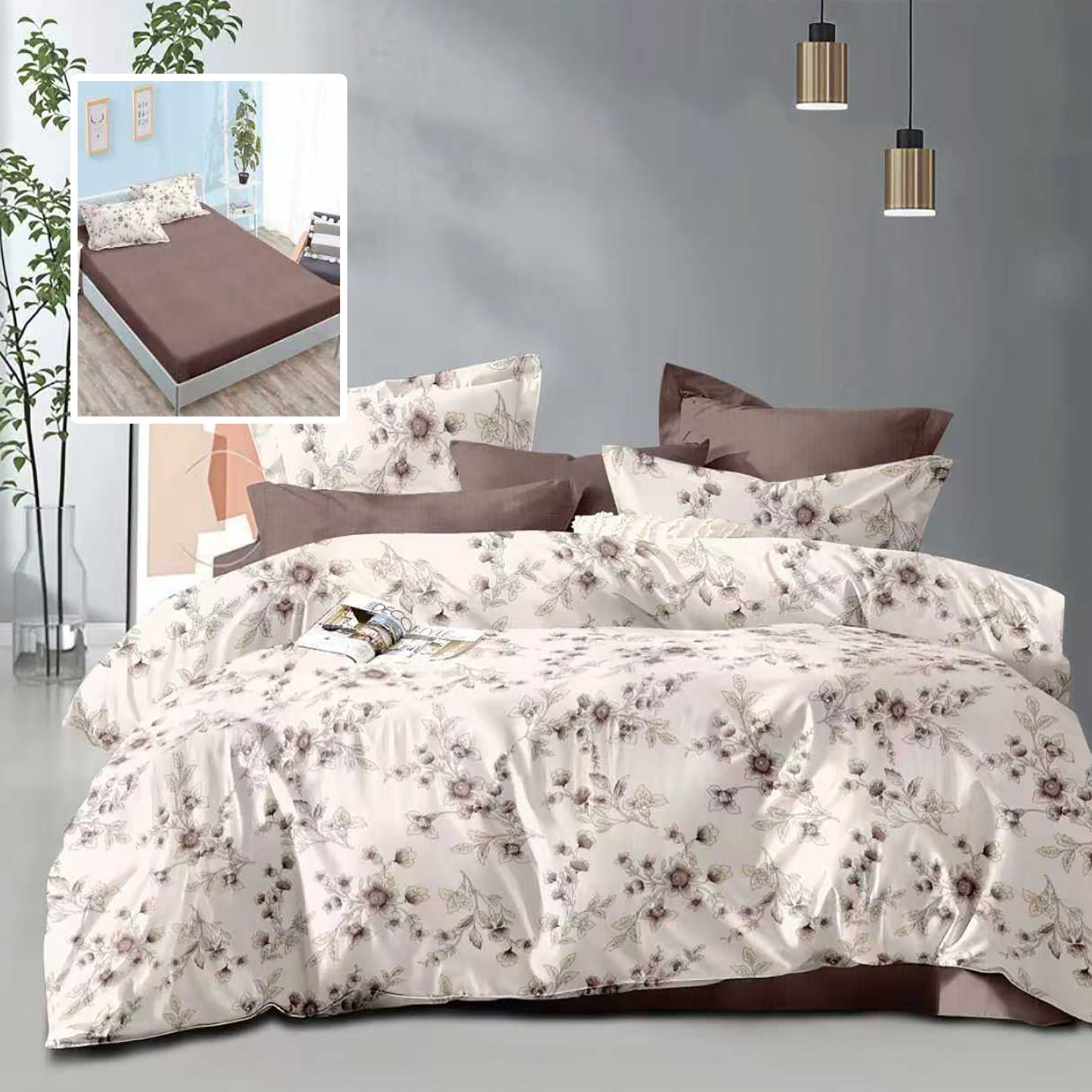 Lenjerie de pat Economy 6 piese cu husă (ECNH40)
