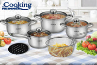MADELINE, SET GATIT INOX 10 PIESE, COOKING  BY HEINNER