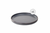 SET 6 FARFURII DESERT, CERAMICA 20 CM, CALYPSO, ART OF DINING BY HEINNER