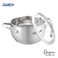 CRATITA INOX+CAPAC 16X9 CM, 1.8L, NICOLAI TAND, ORIGINI, COOKING BY HEINNER