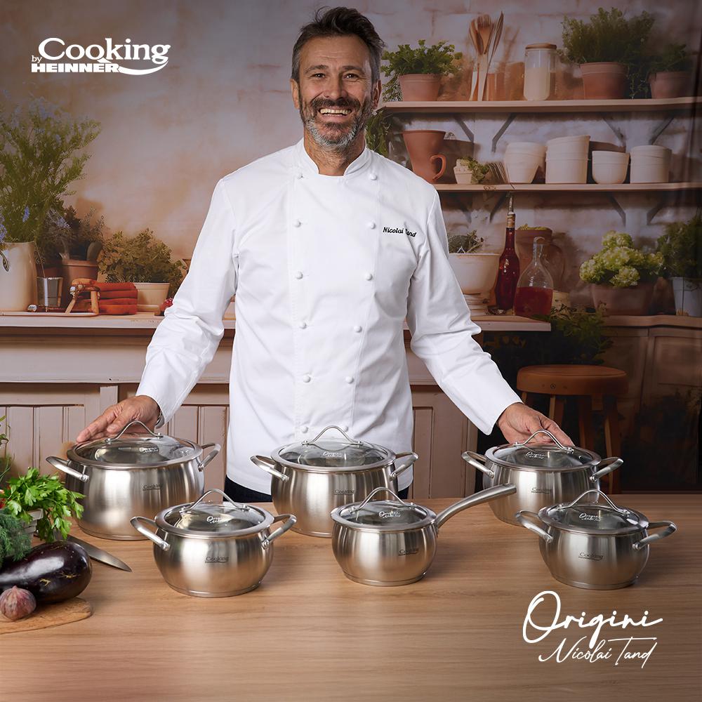 CRATITA INOX+CAPAC 16X9 CM, 1.8L, NICOLAI TAND, ORIGINI, COOKING BY HEINNER