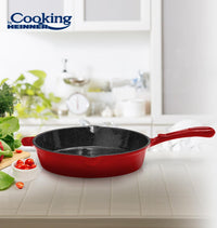TIGAIE FONTA EMAILATA 26x5CM, RED LINE, COOKING BY HEINNER