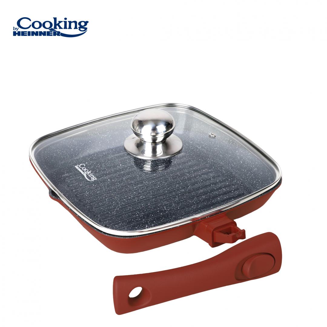 TIGAIE GRILL ALUMINIU TURNAT+CAPAC 24x4 CM,CALABRIA, COOKING BY HEINNER