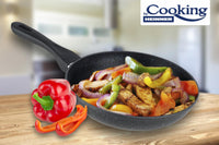 TIGAIE ALUMINIU 30X5.7 CM , BLACK SAND, COOKING  BY HEINNER