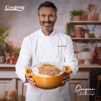 CRATITA ALUMINIU TURNAT + CAPAC 20x10 CM, 2.4L, NICOLAI TAND, ORIGINI, COOKING BY HEINNER