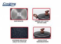 SET GATIT 5 PIESE ALUMINIU FORJAT, MALTA, COOKING BY HEINNER