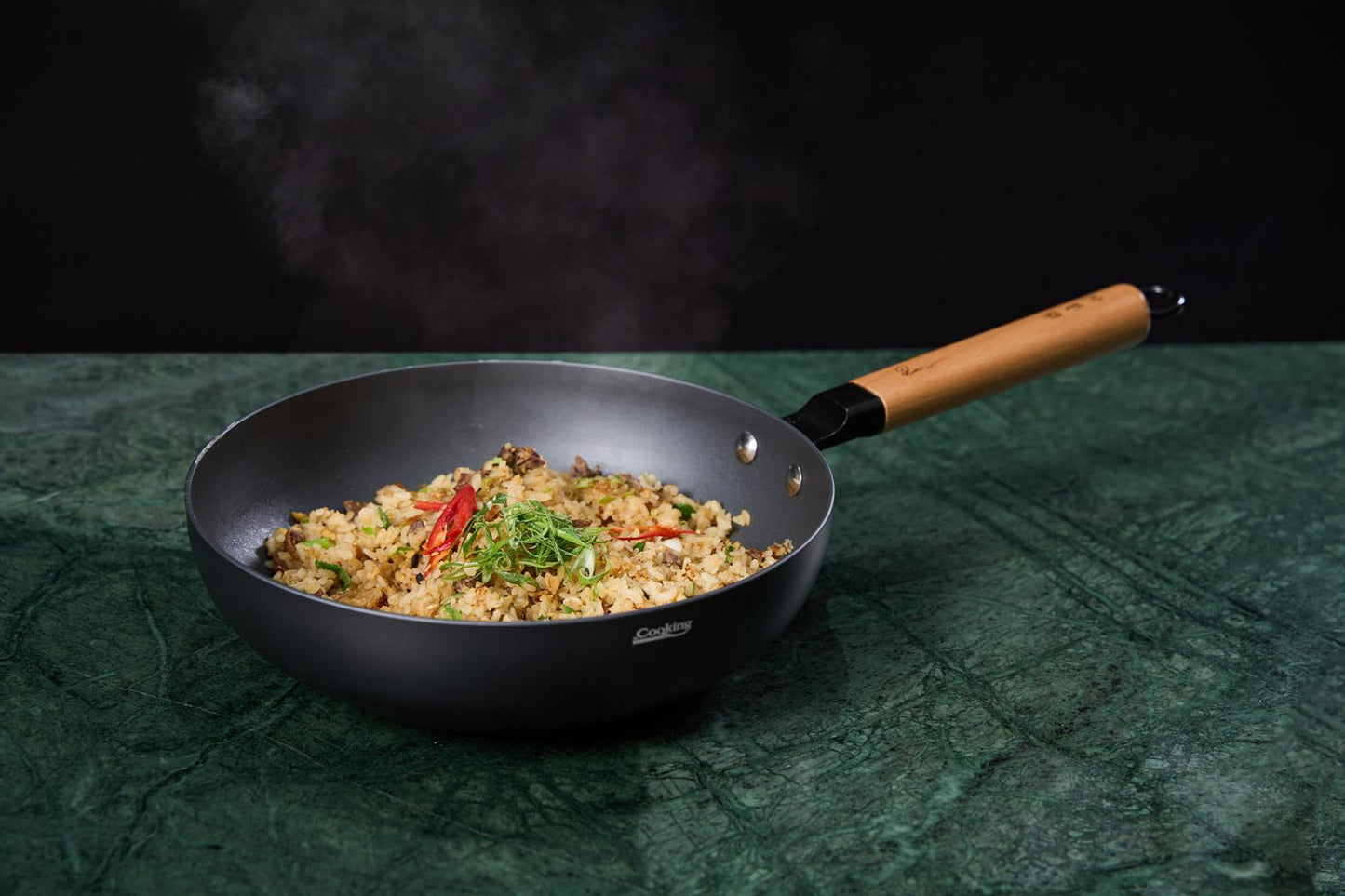 TIGAIE WOK + CAPAC 24X7.5 CM, RIKITO WATANABE, SAMURAI GOURMET, COOKING BY HEINNER