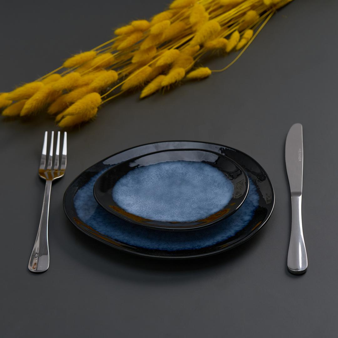 SET 4  FARFURII OVALE CERAMICA 21 CM, SERENITY, ART OF DINING BY HEINNER