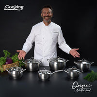 CRATITA INOX+CAPAC 16X9 CM, 1.8L, NICOLAI TAND, ORIGINI, COOKING BY HEINNER