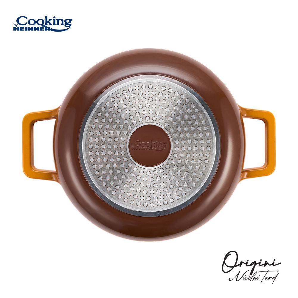 CRATITA ALUMINIU TURNAT + CAPAC 26x8 CM, 3.4L, NICOLAI TAND, ORIGINI, COOKING BY HEINNER