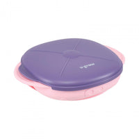 Farfurie silicon cu capac , mov, U-Grow