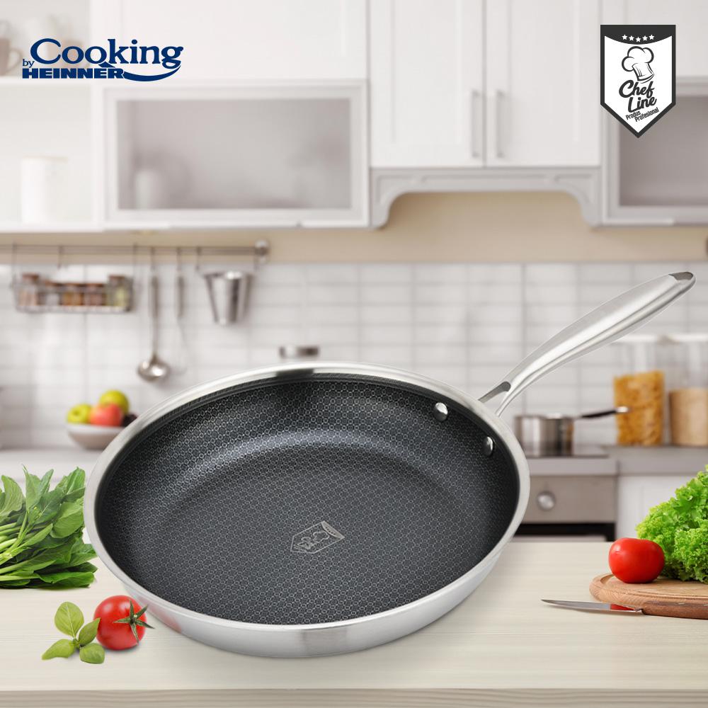 TIGAIE INOX IN 3 STRATURI  30X6 CM, TITANIUM3, COOKING BY HEINNER