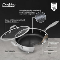 TIGAIE ADANCA+CAPAC, 24x6.5 CM, TITANIUM3, COOKING BY HEINER