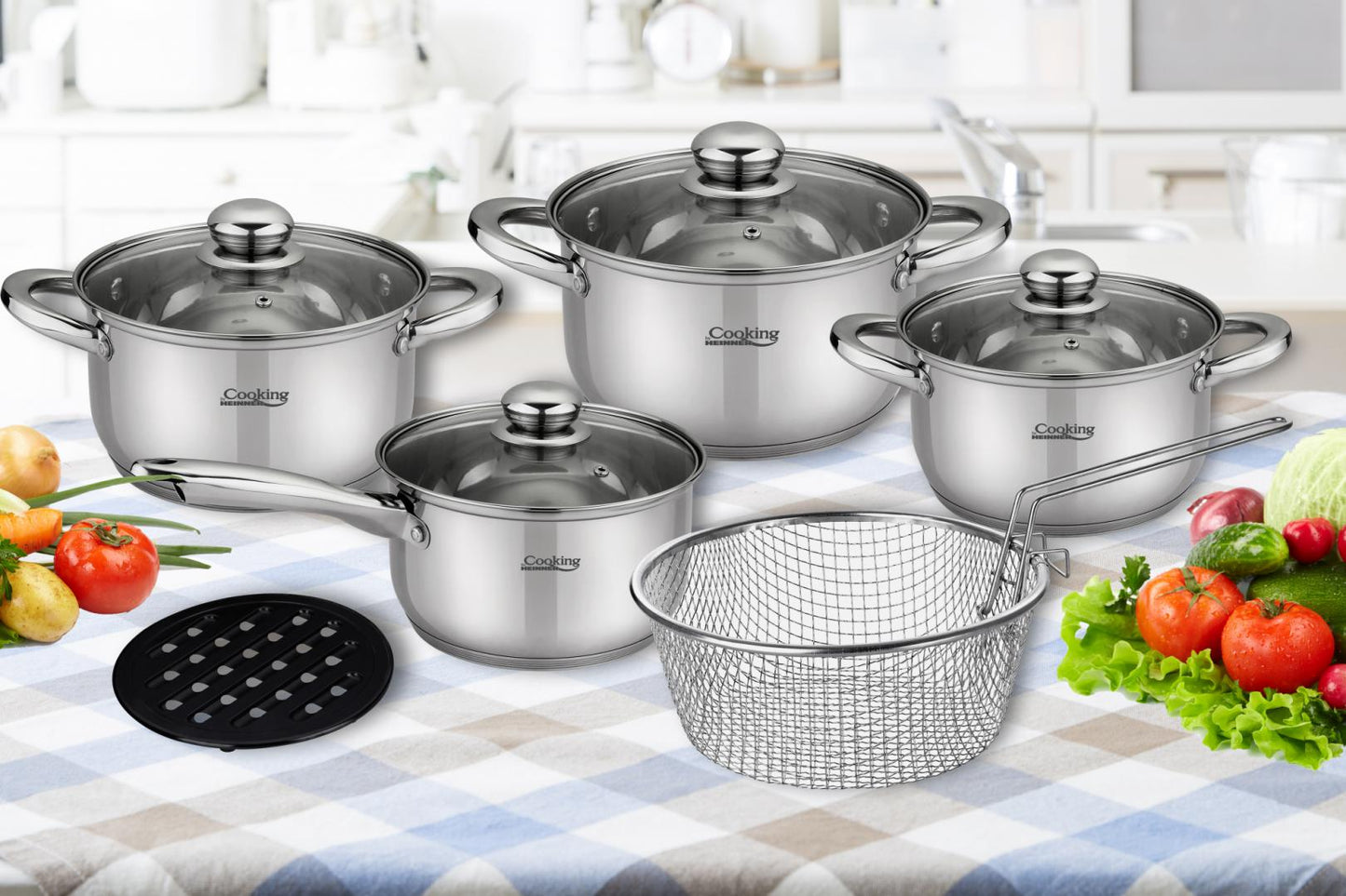 MADELINE, SET GATIT INOX 10 PIESE, COOKING  BY HEINNER