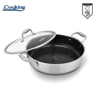 CRATITA CU CAPAC, 30x7.8 CM, 4.8 L, TITANIUM3, COOKING BY HEINNER
