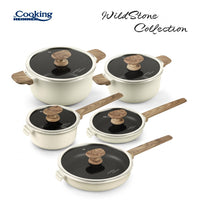 TIGAIE ALUMINIU+CAPAC 26x5.5 CM, WILD STONE, COOKING BY HEINNER