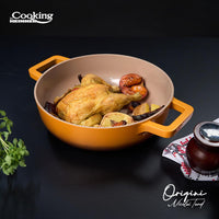 CRATITA ALUMINIU TURNAT + CAPAC 26x8 CM, 3.4L, NICOLAI TAND, ORIGINI, COOKING BY HEINNER