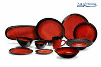SET 4X FARFURIE OVALA CERAMICA 21 CM, VULCANO, ART OF DINING BY HEINNER