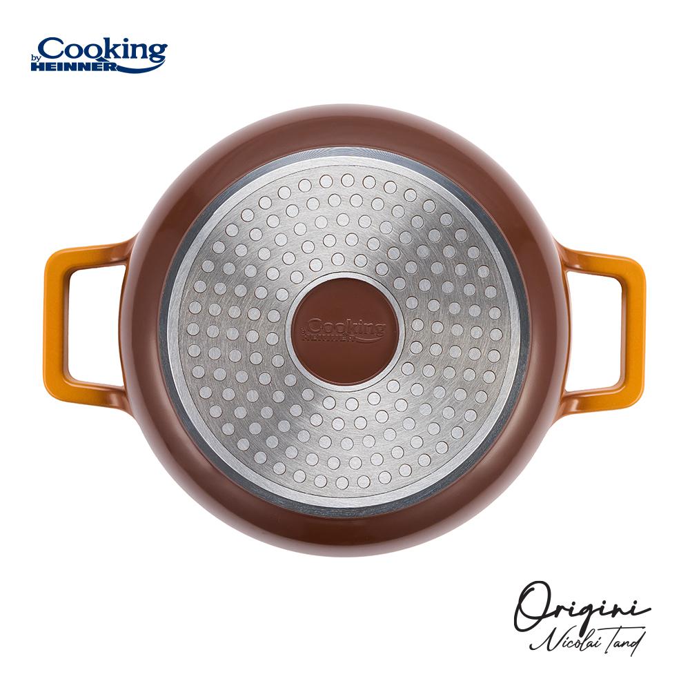 CRATITA ALUMINIU TURNAT + CAPAC 20x10 CM, 2.4L, NICOLAI TAND, ORIGINI, COOKING BY HEINNER