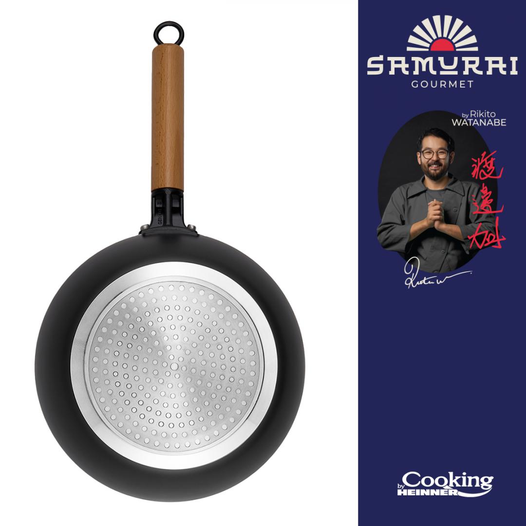 TIGAIE WOK + CAPAC 26X7.5CM, RIKITO WATANABE, SAMURAI GOURMET, COOKING BY HEINNER
