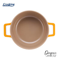 CRATITA ALUMINIU TURNAT + CAPAC 20x10 CM, 2.4L, NICOLAI TAND, ORIGINI, COOKING BY HEINNER