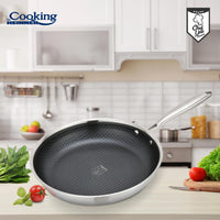 TIGAIE INOX IN 3 STRATURI 28X5.5 CM, TITANIUM3, COOKING BY HEINNER