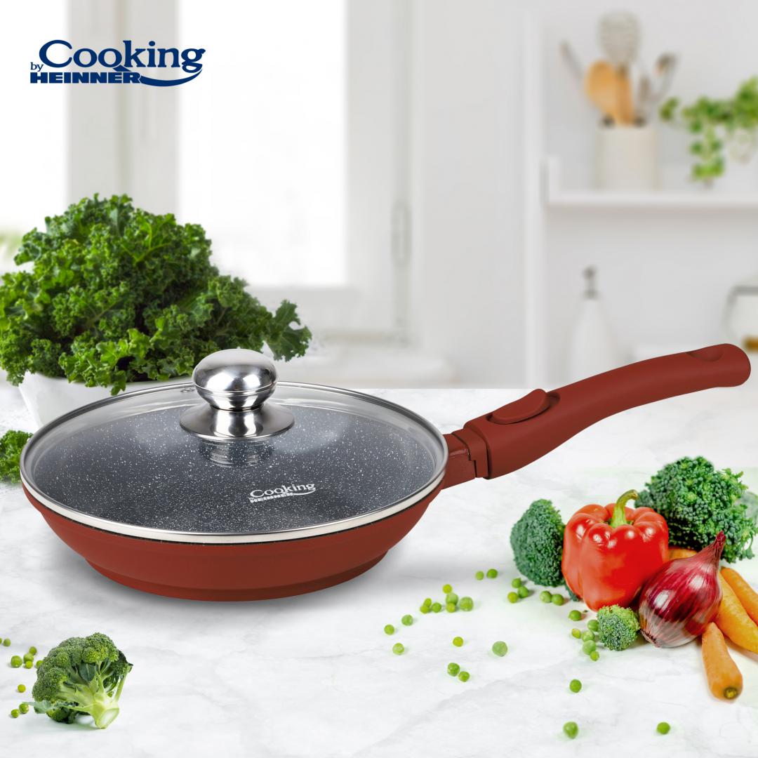 TIGAIE ALUMINIU TURNAT + CAPAC 24x4.8 CM, CALABRIA, COOKING BY HEINNER